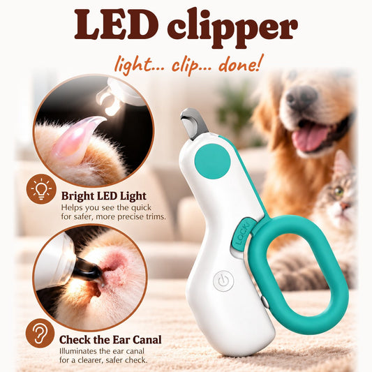 LED clipper with bright LED light